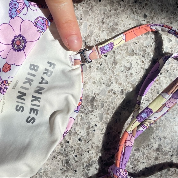 Frankie’s Bikinis Floral halter top - Picture 4 of 4